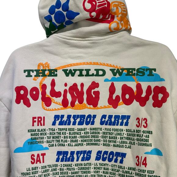 Rolling Loud 2023 Concert Festival Sweatshirt Hoodie The Wild West Size L - Picture 8 of 16